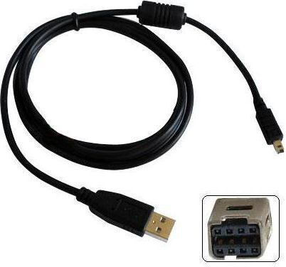 Logo USB-Kabel 2.0 USB-A-Stecker 8-poliger Stecker 31179 1,8 m Schwarzes Blister Minolta