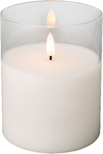 Lumânare Decorativă Led Recipient Din Sticlă 7.5x12.5cm - Kaemingk - 485348