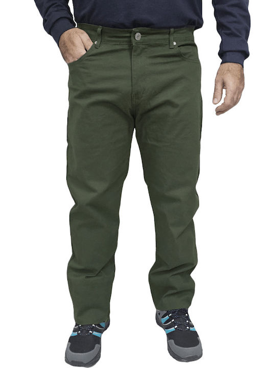Παντελόνι Ελαστικό σε Κανονική Εφαρμογή Army Green