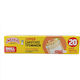 Melka Transparent Food Storage Bag Zipper Closure 1.5lt Small Size 18x22cm 20 Pieces