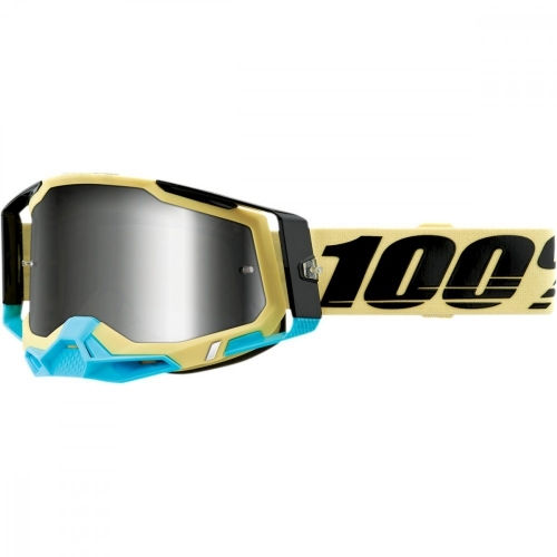100% Fahrradbrillen mit Gold Rahmen und Spiegel Linsen