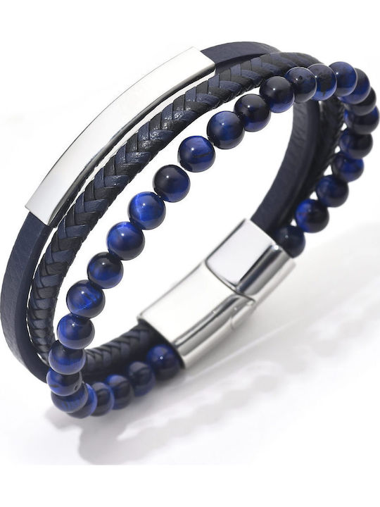 Toro Nero Herren Leder Armband 21cm
