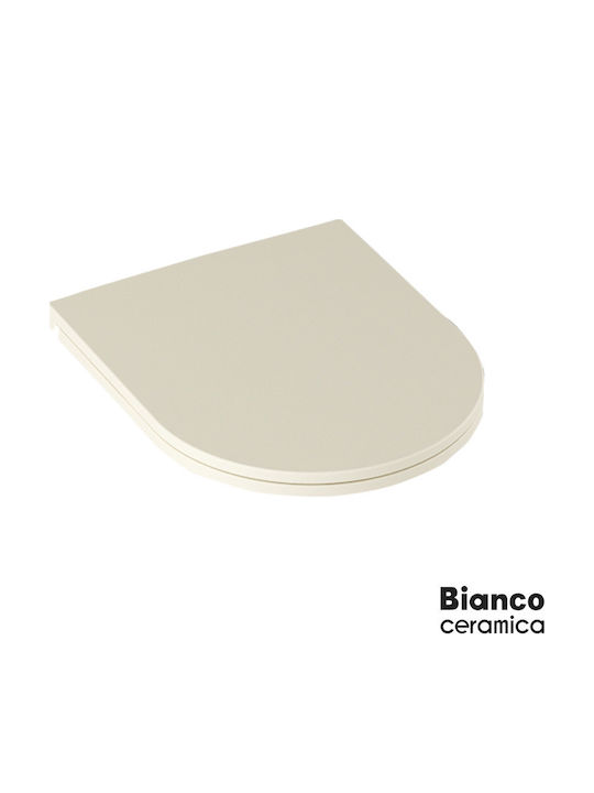 Bianco Ceramica Καπάκι Λεκάνης Slim Soft Close Πλαστικό Λευκό