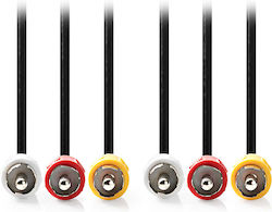 Nedis Cable Composite male - Composite male 2m CVGL24300BK20