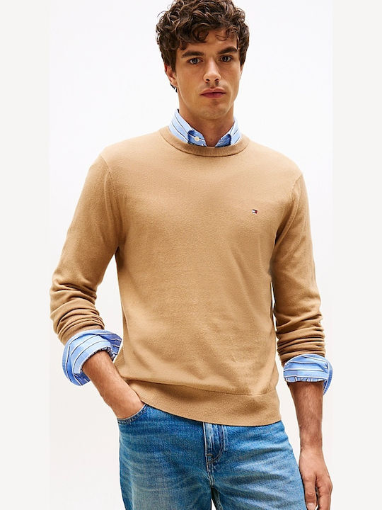 Tommy Hilfiger Пуловер с дълъг ръкав Camel