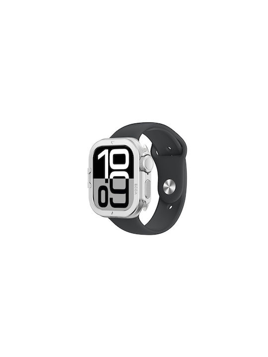 Amazingthing Titan Pro Metal Case Apple Watch 11 46mm Aluminum Silvereng