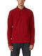 Polo Long Sleeve Blouse Red