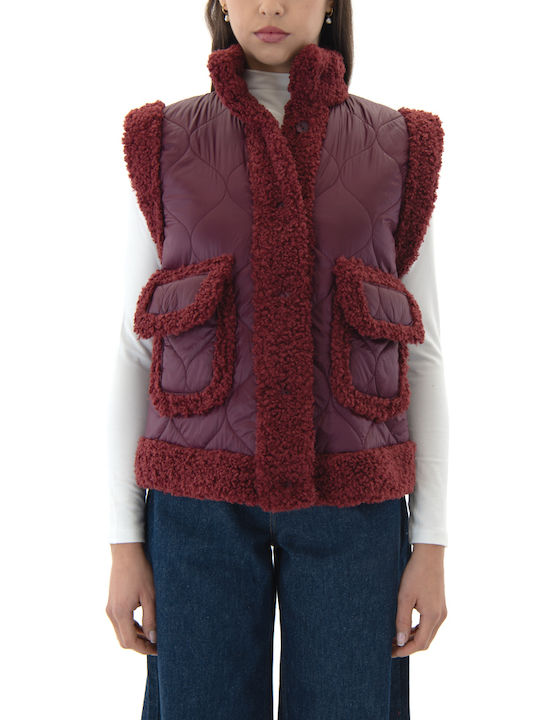 Moutaki Без ръкави Яке Puffer Bordeaux