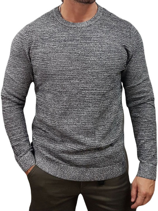 Jack & Jones Crew Neck Sweater Black Twisted Bl...