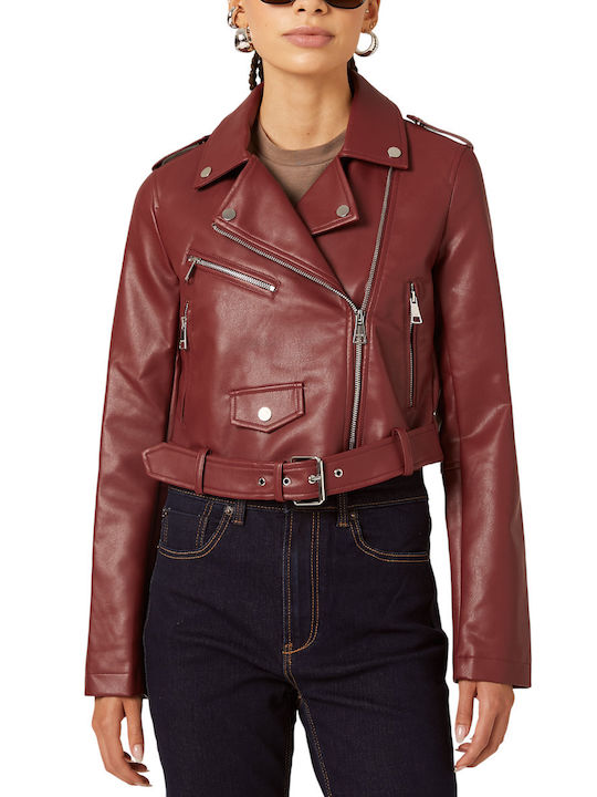 Damen Bomberjacke Burgundy