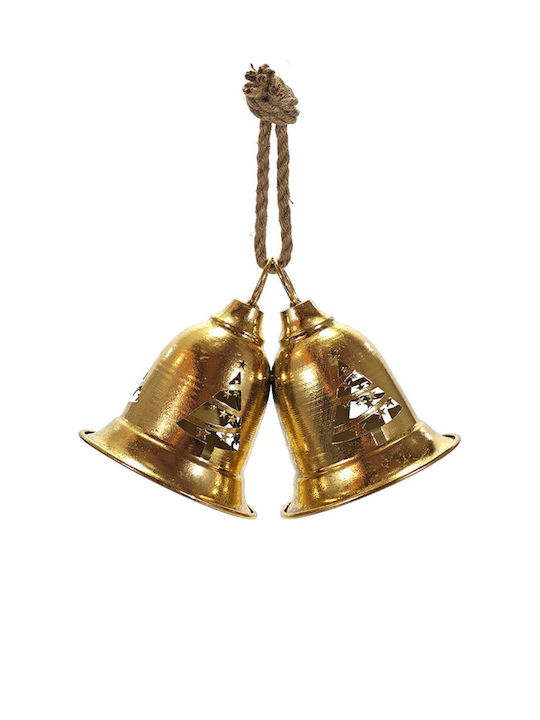 Metallische Glocken Weihnachtsbaumschmuck Set 2 0x0x19cm Einfarbig Gtr