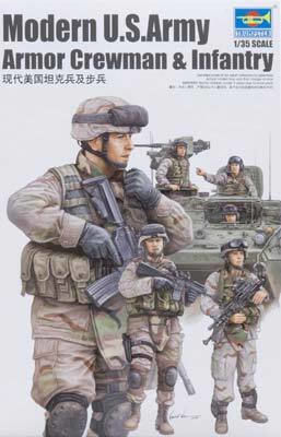 1/35 Modern US Army Armor Crewman & Infanterie