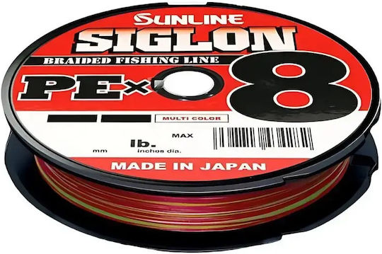 Sunline Siglon Pe×8 150m Multicolored Fishing Filament – 8-Strand Fresh and Saltwater