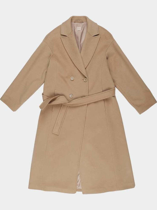 Wool Women's Camel Coat