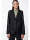 Helmi Damen Mittellang Blazer Black