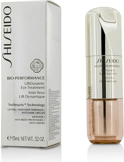 Shiseido Bio-Performance LiftDynamic Feuchtigkeitsspendend & Straffend Creme Augen gegen gegen Augenringe mit Retinol & Hyaluronsäure 14gr