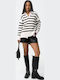 Women's Long Sleeve Ecru Sweater