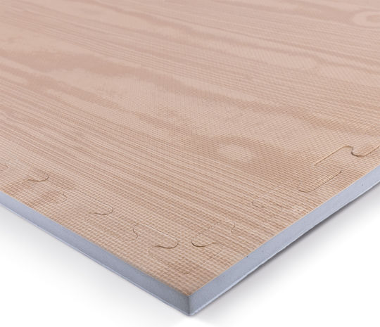 AMILA Boden Puzzle Fitnessstudio Braun 100x100x2cm 1Stück