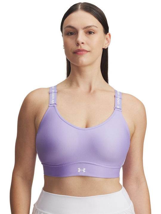 Under Armour Infinity Mid Γυναικείο Μπουστάκι Λιλά