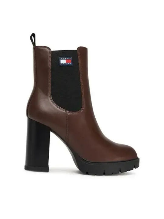 Tommy Hilfiger Leather Women's Chelsea Boots wi...