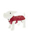 Ferribiella Pocket Red Waterproof Dog Coat with 90cm Back Length