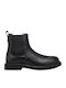 Leder Schwarz Herrenstiefel