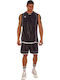 King Men's Basketball Jersey Set Black-White