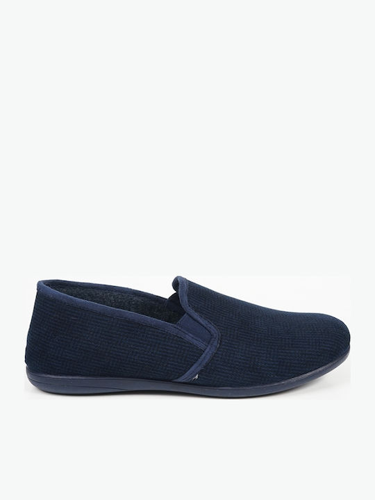 Heel Enclosed Men's Slipper Blue