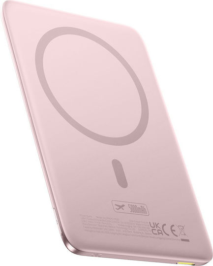 Baseus PicoGo AM41 MagSafe Power Bank 5000mAh 20W с USB-C порт Розов