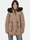 Women's Lifestyle Jacket for Winter Beige