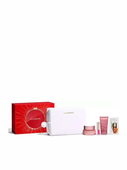 Clarins Multi-active Hautpflege-Set für Anti-Aging, Feuchtigkeitsspendend & Aufhellung 5τμχ
