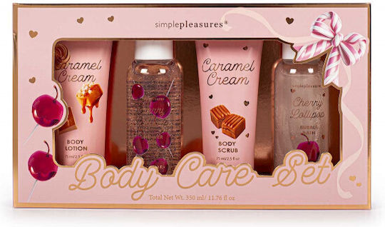 Tri-Coastal Design Pink Bow Skin Care Set for Moisturizing & Body Cleaning 4pcs