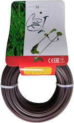 Linie Pătrată Din Plastic Pentru Motocoasă 2,4 Mm X 15 M Cobi Smart