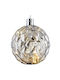 Christmas Illuminated Ball 50187136-s 15cm Silver