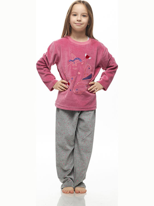 Galaxy Kids' Pajamas Cotton Pink