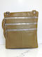 Leather Women's Bag Crossbody Beige