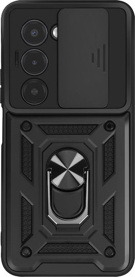 Mayaxess Hülle Xiaomi Redmi 15 5G Magnetischer Drehbarer Ring Kameraabdeckung Schwarz