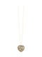 Benedictus Colier cu design Inima Placat cu aur
