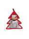 Kentia Snow Christmas Towel Fabric Red L70xW40cm.