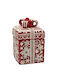 General Trade Christmas Cookie Jar Red L19xW13cm.