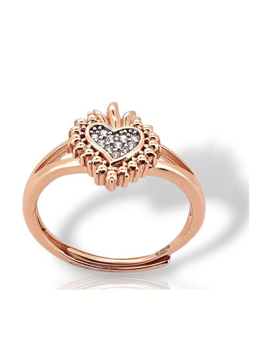 Benedictus Damen Silber Vergoldetes Ring