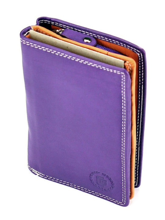 Small Leather Women's Wallet Classic Purple