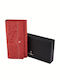 Small Leather Women's Wallet Classic Red