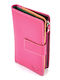 Small Leather Women's Wallet Classic Fuchsia