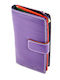 Small Leather Women's Wallet Classic Purple