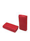 Small Leather Women's Wallet Classic Red