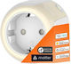 Smart Smart Power Strip with Switch Brown