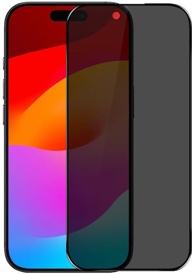 iPhone Air Northjo A++ 28 Degree Privacy Full Glue Silk Printing Tempered Glass Film