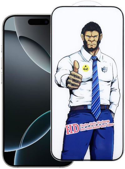 iPhone 15 Pro Gorilla Explosionssicheres Antifingerprint HD Gehärtetes Glas Schutzfolie