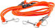 4wild.eu Hundeleine/Führleine Riemen in Orange Farbe 3m
